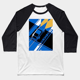 911 Turbo: Never Not Drive (Blue) Baseball T-Shirt